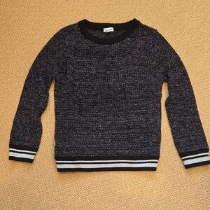 Splendid Black and Gray Kids Sweater
